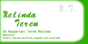 melinda terem business card